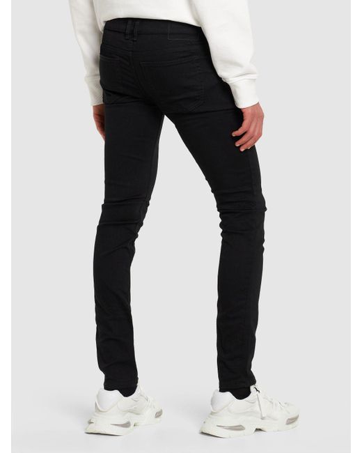 Jeans skinny de denim DIESEL de hombre de color Black