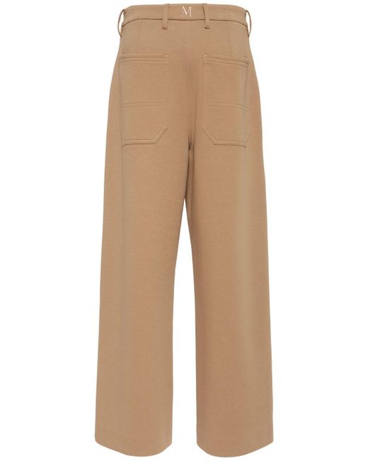 Donna Pantaloni Ampi Caucaso di Max Mara in Natural