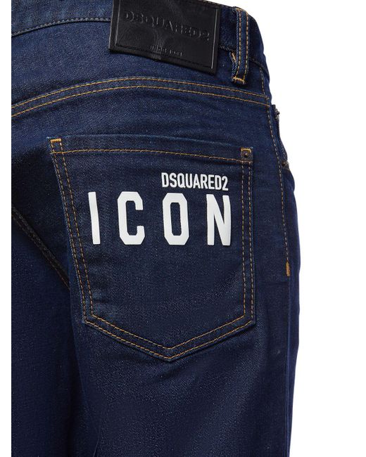 Jeans c-icon cool guy in denim di cotone di DSquared² in Blue da Uomo