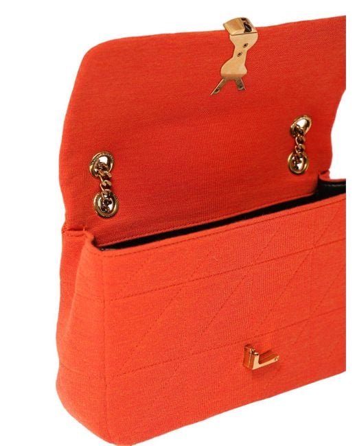 Saint Laurent Red Medium Jamie Wool Shoulder Bag