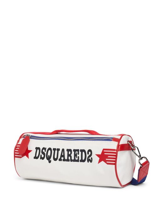 DSquared² White Logo Duffle Bag for men