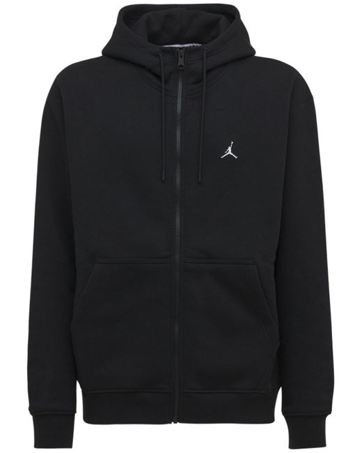Nike Black Jordan Essential Fleece Zip-up Hoodie for men