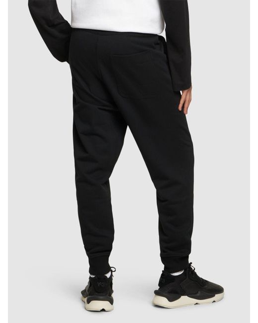 Y-3 Black French Terry Sweatpants for men