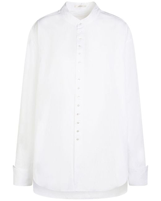 The Row White Ridla Poplin Shirt