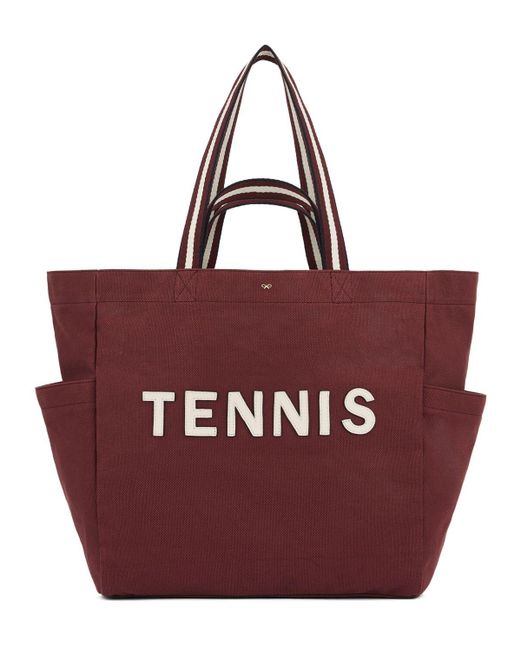 Anya Hindmarch Red Household Tennis Tote Bag