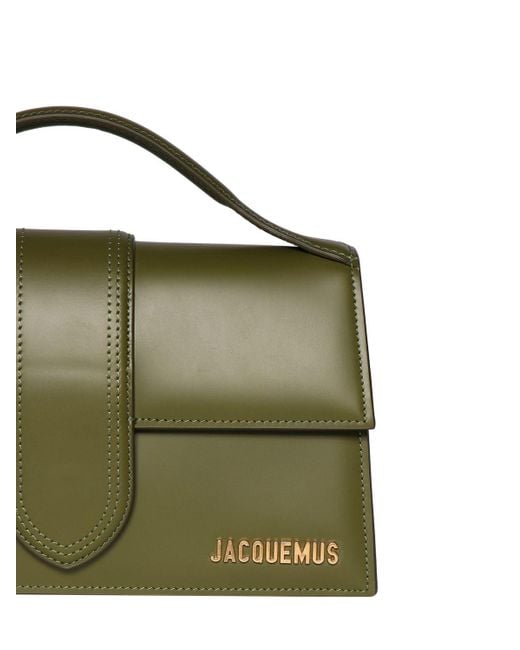 Jacquemus Green Le Bambino Smooth Leather Bag