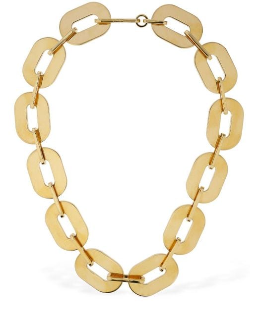 Jil Sander Metallic Bw3 3 Chunky Chain Collar Necklace