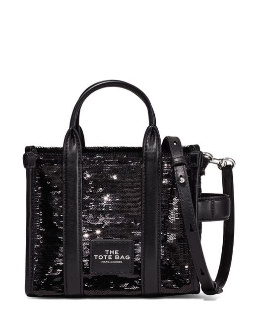 Marc Jacobs Black The Micro Sequin Tote Bag