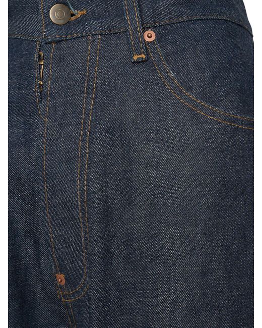 Maison Margiela Blue Five Pocket Denim Straight Jeans