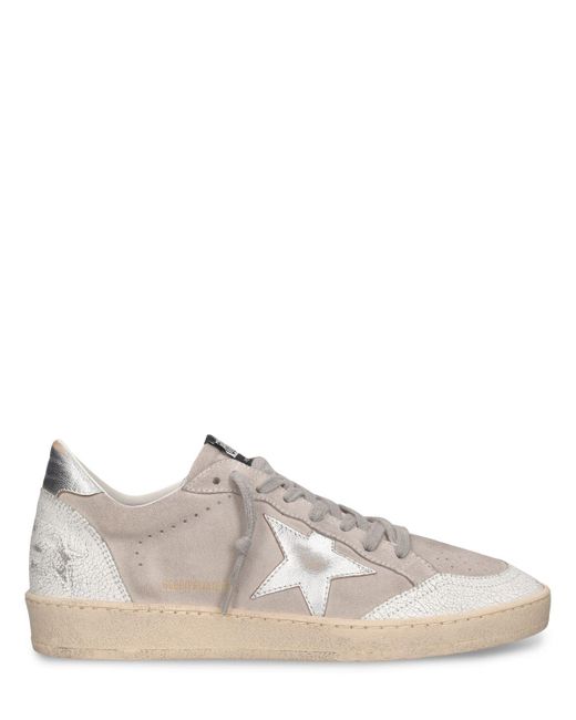 Golden Goose Deluxe Brand White Lvr Exclusive Ballstar Suede Sneakers