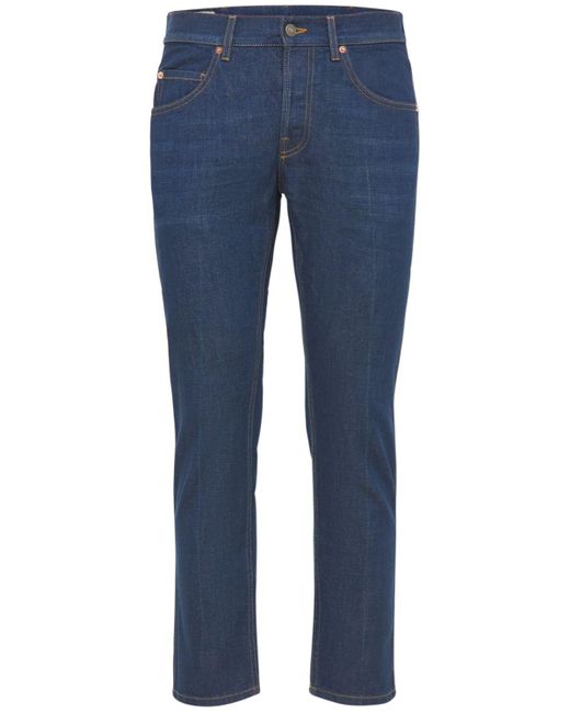Gucci Blue Stonewashed Cotton Denim Jeans for men