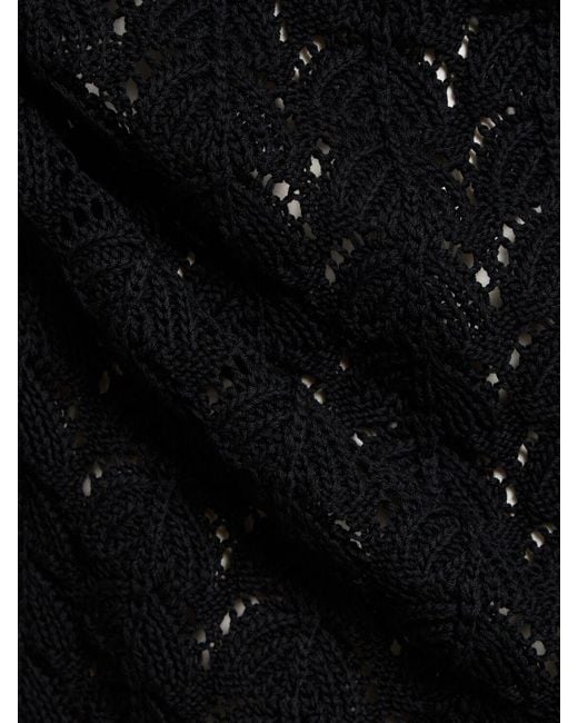 Loulou de Saison Black Baumwoll-minikleid "ditu"