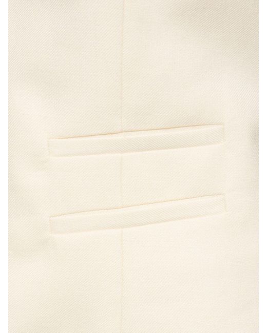 Coleridge buttoned wool blend vest di Gabriela Hearst in White