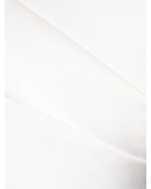 Robe courte en sergé avec gros nœud ula Solace London en coloris White