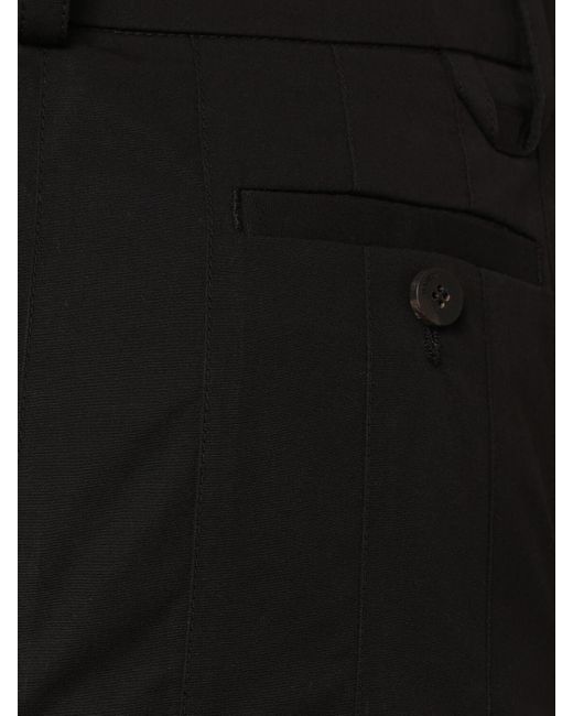 Jacquemus Black Midirock Aus Leder "la Jupe Agave"