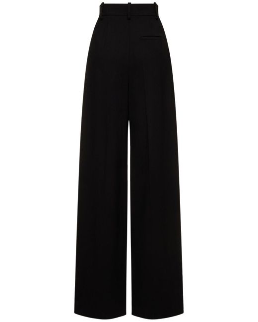 Pantalon ample en viscose mélangée teyana Khaite en coloris Black