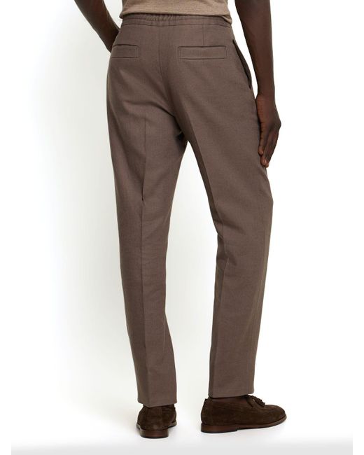 メンズ Zegna Oasi リネンパンツ Brown