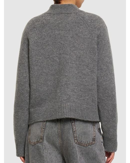 Anine Bing Gray Kendrick Wool & Cashmere Sweater