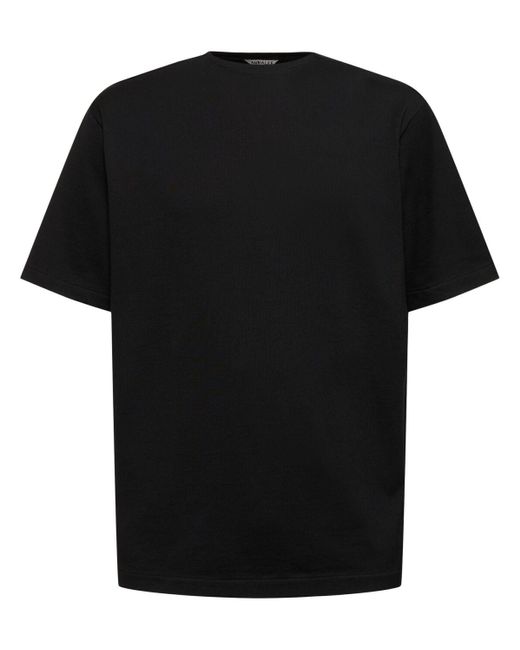 Camiseta de punto de algodón Auralee de hombre de color Black