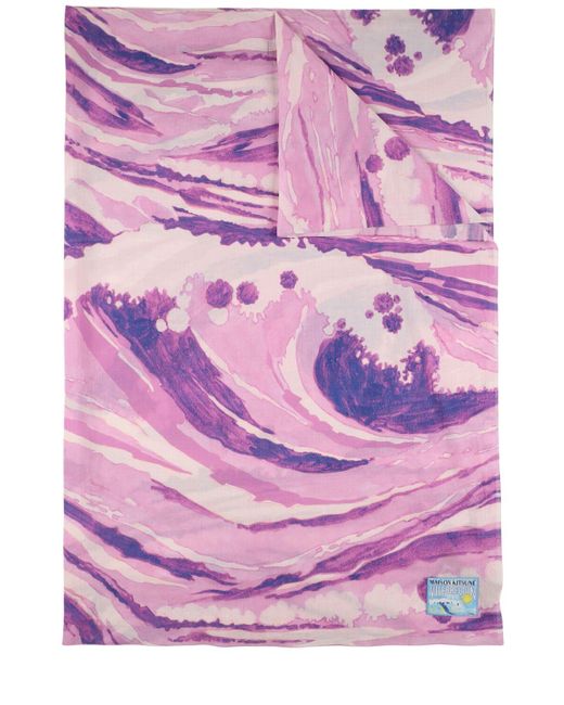 Vilebrequin Pink X Maison Kitsuné Beach Towel for men