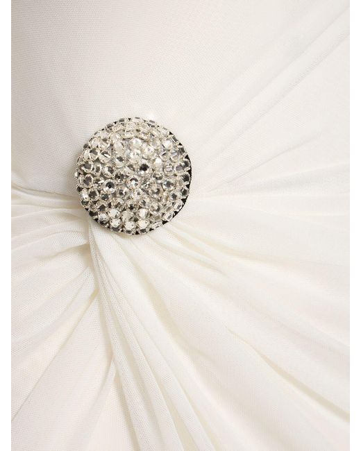 David Koma メッシュミニドレス White