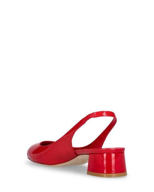 Zapatos destalonados de charol 35mm Stuart Weitzman de color Red