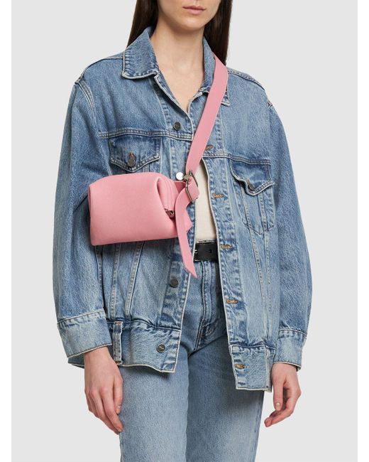 OSOI Pink Pecan Brot Leather Shoulder Bag