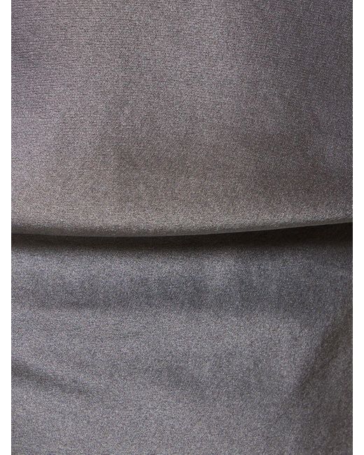 Robe midi en soie casette Reformation en coloris Gray