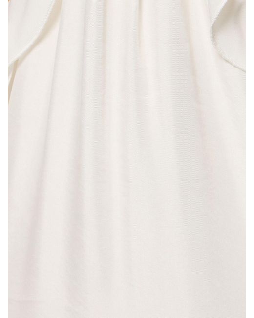 Jonathan Simkhai White Emily Maxi Ruffled Cami Dress