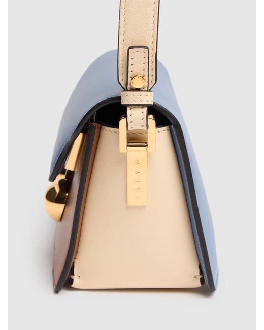 Marni Blue Damen Mini Schultertasche Aus Leder „Thunkaroo“