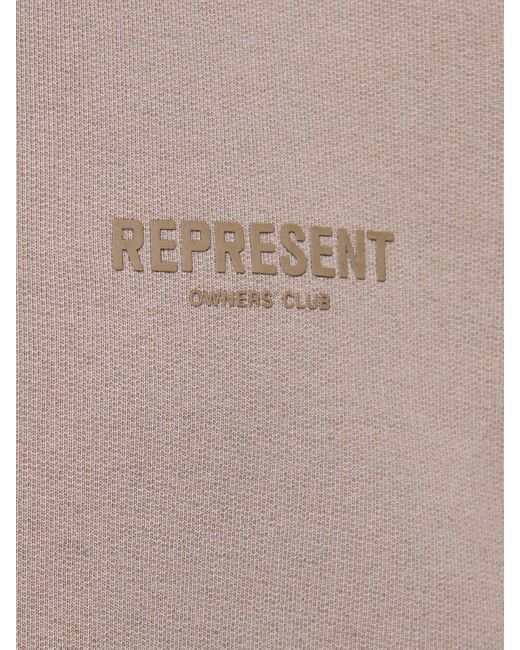 Sudadera oversize owners club de algodón Represent de hombre de color Brown