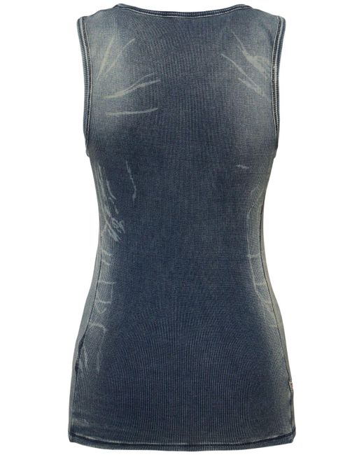 DIESEL Blue Damen T-Go Denim Tank Top