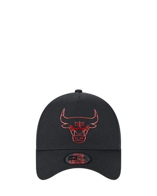 KTZ Black 9forty Chicago Bulls A-frame Hat for men