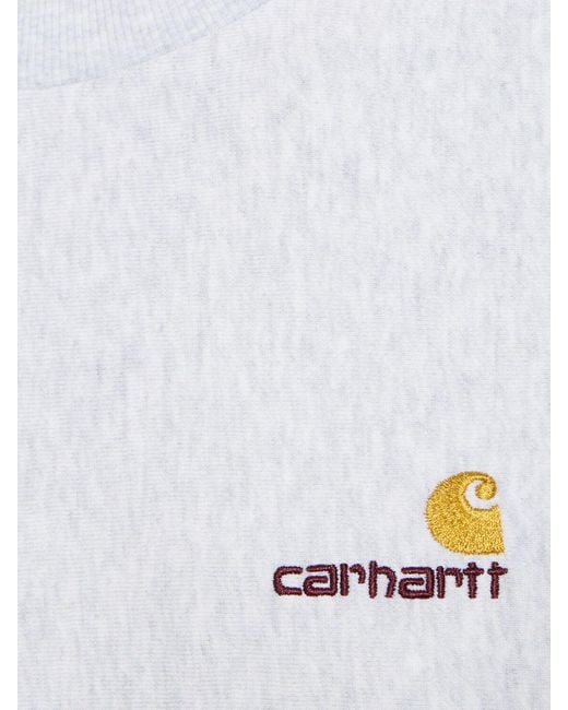 Carhartt White American Script Crewneck Sweatshirt