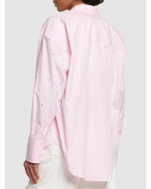MSGM Pink Cotton Poplin Shirt