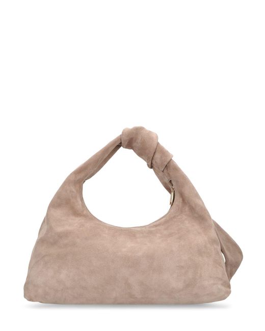 Anine Bing Grace Leather Shoulder Bag in Natural | Lyst