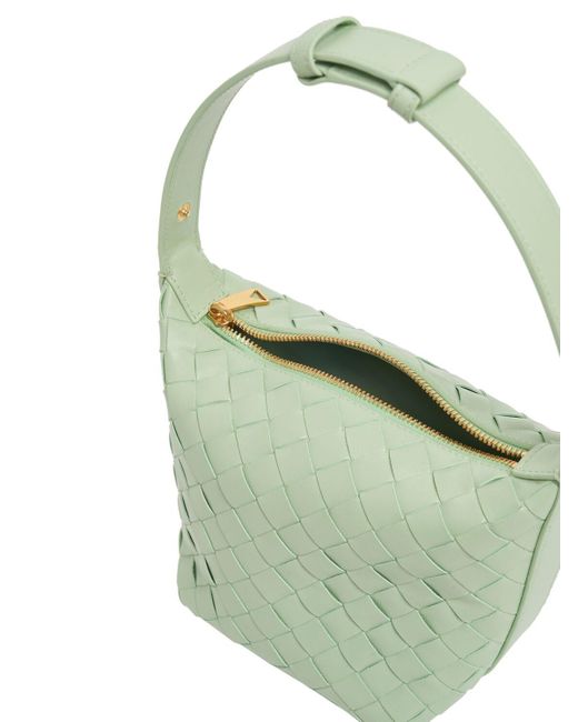 Bottega Veneta Green Candy Wallace Leather Top Handle Bag