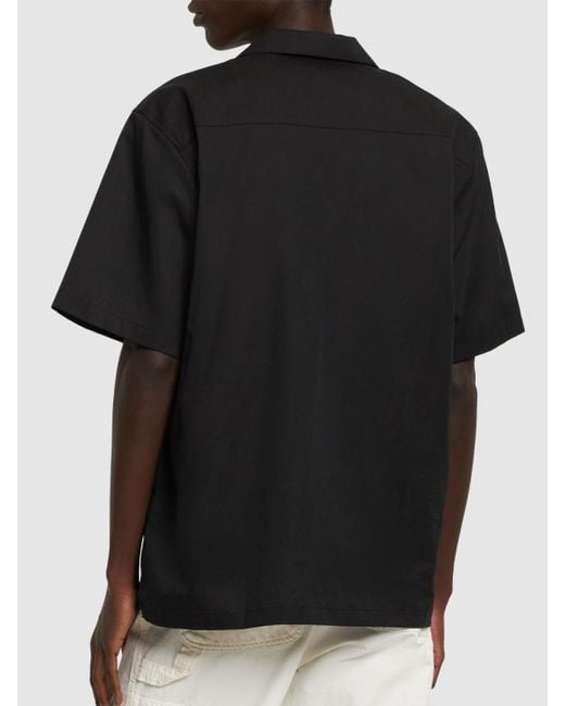 Camisa de algodón con manga corta Carhartt de hombre de color Black