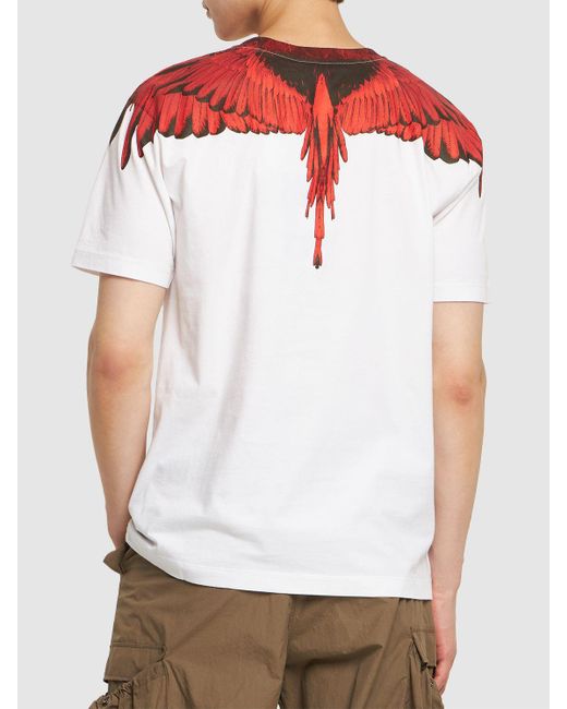 Marcelo Burlon White Icon Wings Cotton Jersey T-shirt for men