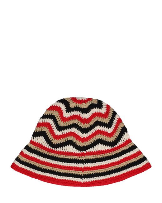 Ganni Red Bucket Hat