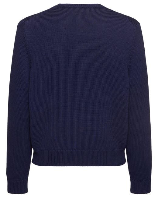 Hombre Suéter De Algodón Marni de hombre de color Blue