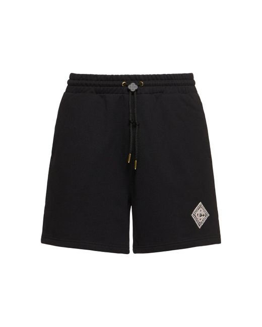 メンズ Casablanca Pearl Diamond Cc スウェットハーフパンツ Black