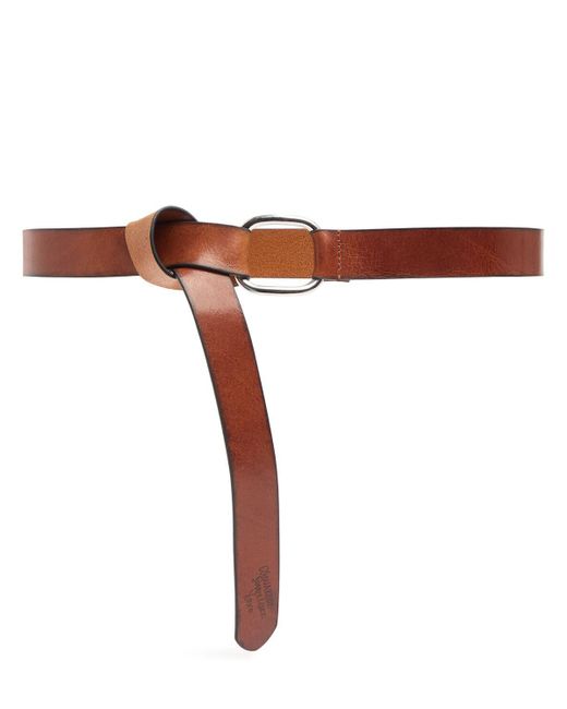 DSQUARED2 ブラウンレザーベルト Dsquared2 Belt - 95 cm