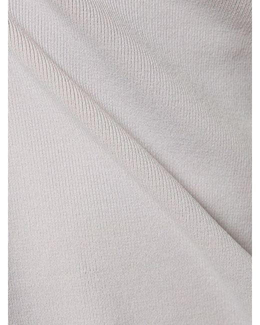 We Wore What Ribbed Stretch Viscose & Nylon Top in White Lyst