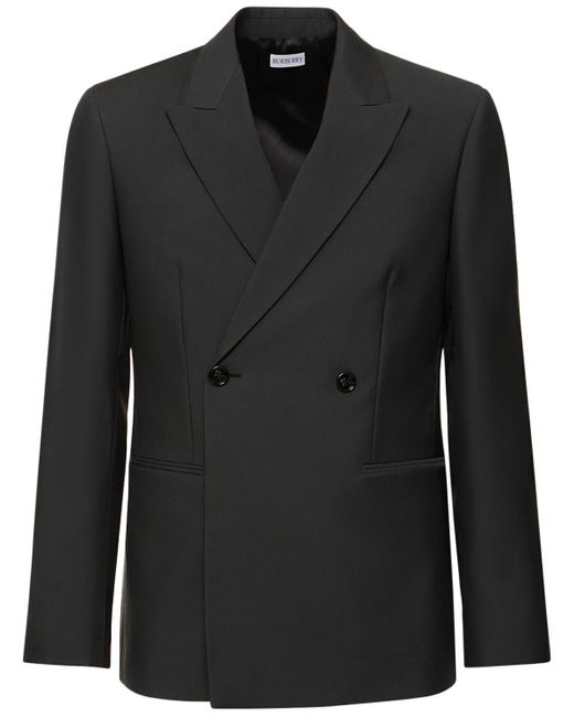 Burberry Black Tailored Wool Blazer for men