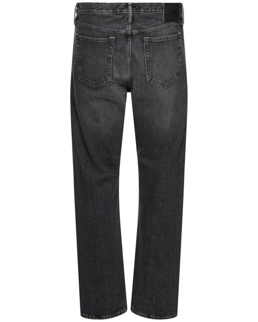 Jeans regular fit 1996 in denim di cotone di Acne in Gray da Uomo