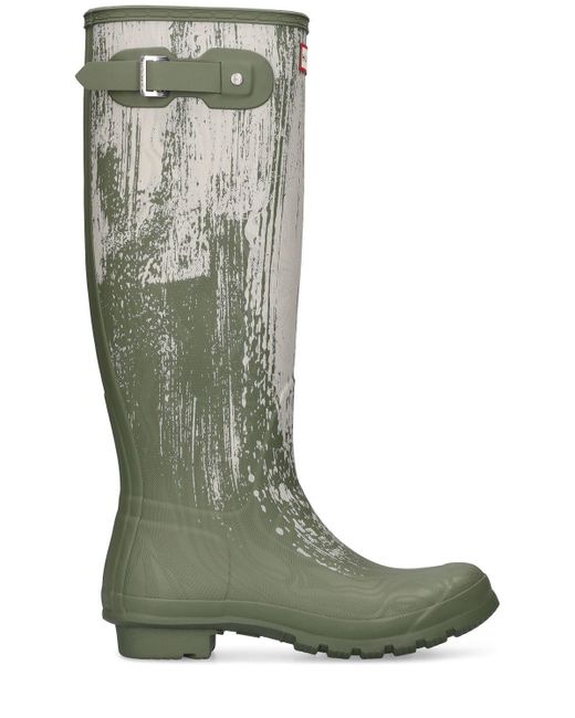 HUNTER 's Original Tall Nebula Boots in Green Lyst