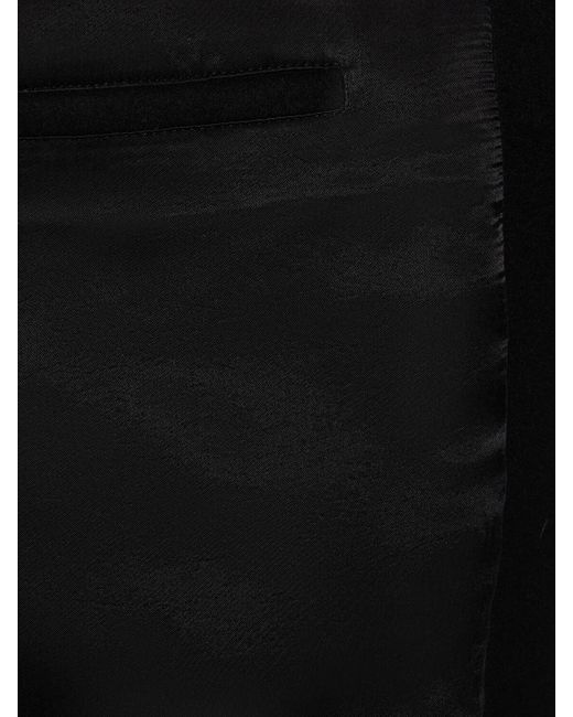 Palm Angels Black Monogram Wool Blend Varsity Jacket for men