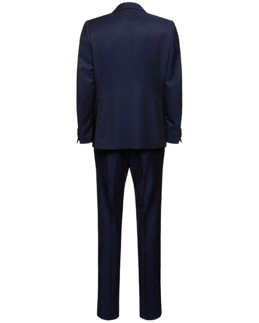 メンズ Zegna ウール&モヘアテーラードスーツ Blue