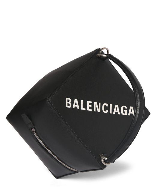 Balenciaga Small 4x4 レザートップハンドルバッグ Black